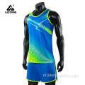 Aangepaste sublimatie Running Jogging Set Running Sports Suit